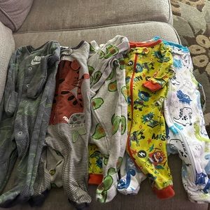 Nike, garanimals, old navy, and Gerber newborn footies